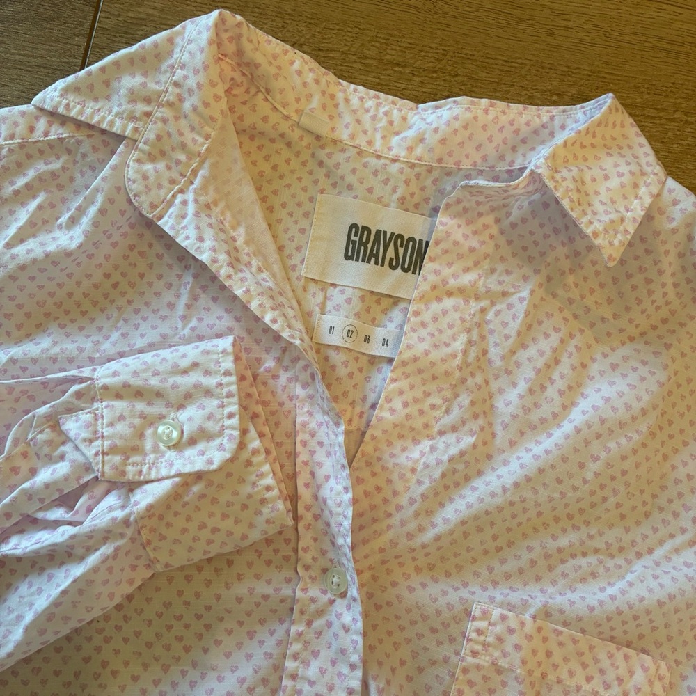 Grayson Pink Printed Button-Down Shirt